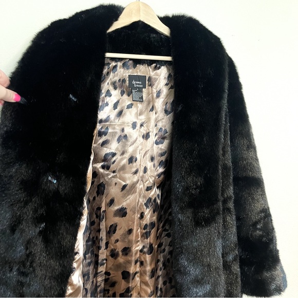 Vintage black Dennis Basso faux fur coat, faux fur jacket, size small - Picture 3 of 6